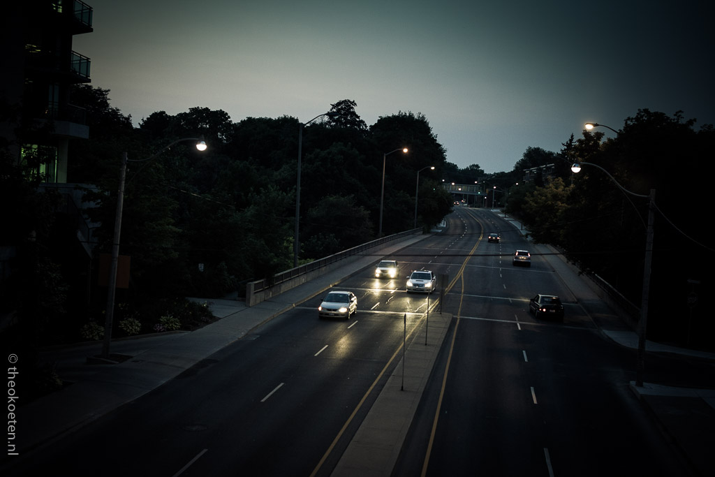 011400, Canada, Eastern Canada, IPTC-Scene, North America, Ontario, Toronto, WORLD REGIONS & COUNTRIES, bloor street east, night scene, pleasant road